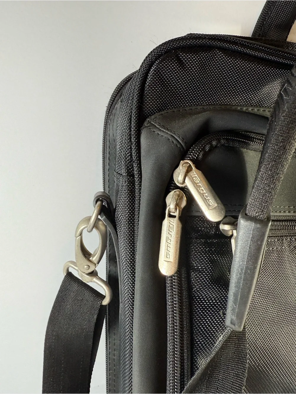 Targus Durable Black Laptop Briefcase with Shoulder Strap